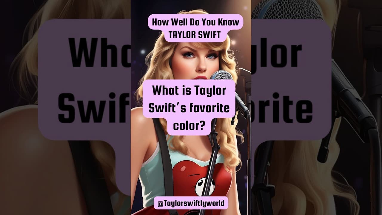 Video thumbnail about what is taylor swifts favorite color