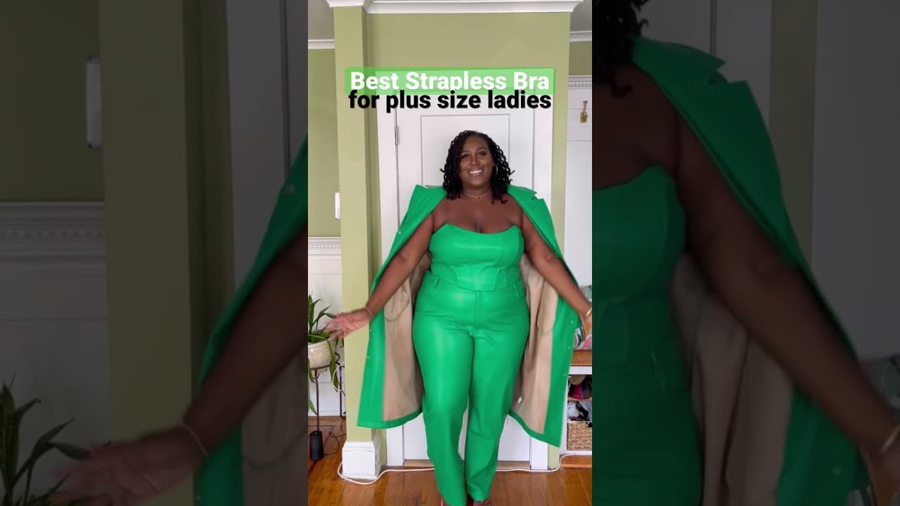 Video thumbnail about best strapless bra for large bust