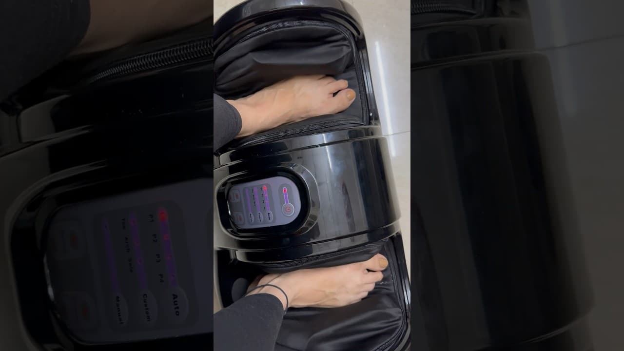 Video thumbnail about foot and leg massage machine