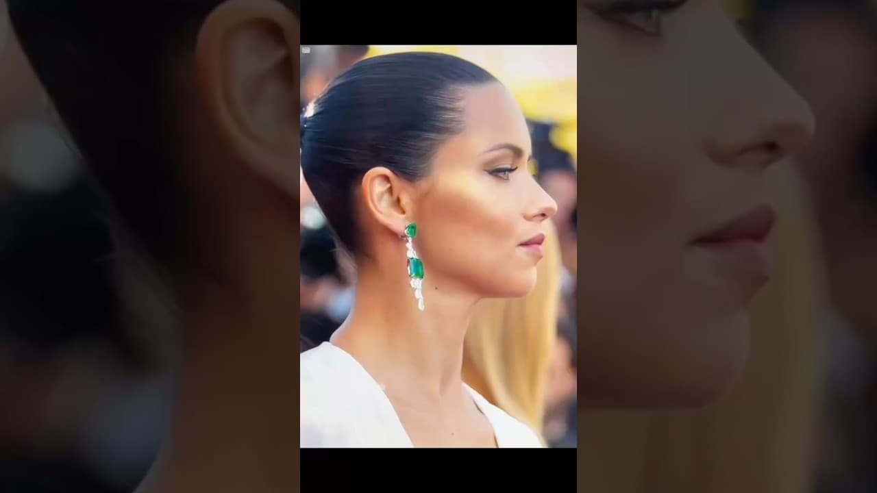 Video thumbnail about adriana lima young side profile